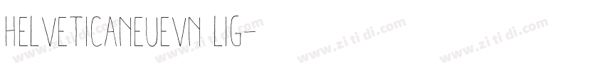 HelveticaNeueVN Lig字体转换